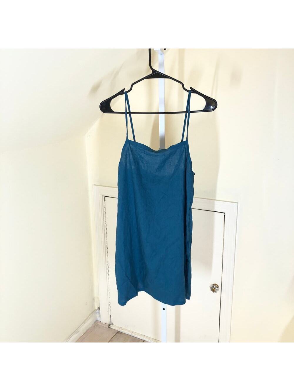 Vitamin A Swimwear NWT Blue Teal Tie Strap Tank Size XS
